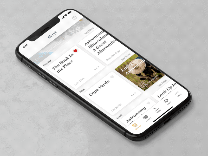 Skryf - Browse browse ebook iphonex medium nav navigation reading skryf skype white