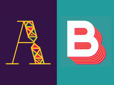 36 Days of Type: A & B 36daysoftype lettering letters