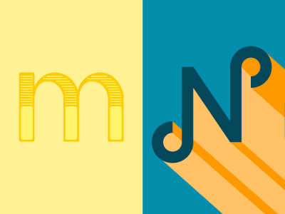 36 Days of Type: M & N 36daysoftype lettering typography