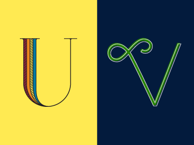 36 Days of Type: U & V 36daysoftype lettering typography
