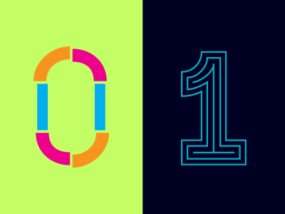 36 Days of Type: 0 & 1 36daysoftype lettering typography