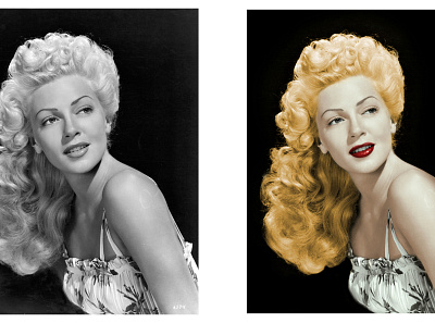 Old b&w scratched image to good looking colorize image photoshop