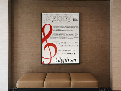 Ivy Presto Type Specimen Poster (music sheet) branding graphic design typography