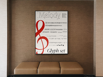 Ivy Presto Type Specimen Poster (music sheet)