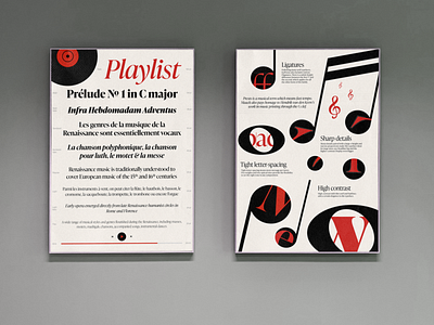 Ivy Presto Type Specimen Poster (playlist & musical notes) branding graphic design typography
