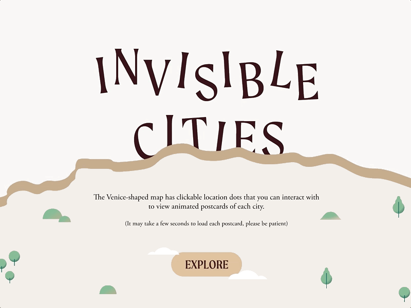 Elusive Towns — Interactive Typography Map