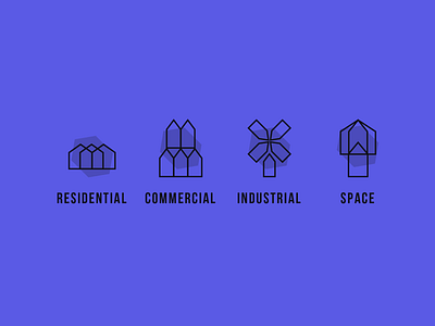 Real estate site icons ⬠ branding design flat icon identity lettering logo minimal type typography ui ux website