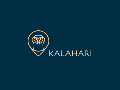 Kalahari animals branding design flat icon identity illustration logo meerkat skia vector