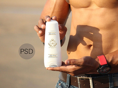 Shampoo Bottle Mockup PSD