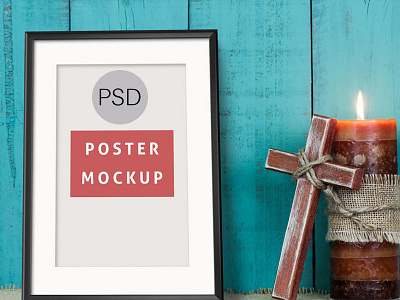 Poster Frame Mockup PSD angled frame angled frame mockup frame mockup inclined frame photo frame poster frame