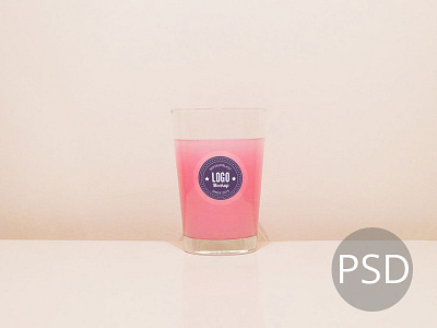 Glass Branding Mockup PSD glass branding juice juice glass branding logo logo mockup logo on glass