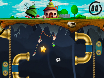 Pipo game ball game game art game concept pipe puzzle underground