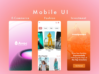 Mobile UI / UX Prototype Design