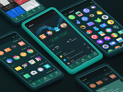 Moxy Android Icon Set android android icon app blueprint dashboard design google icon icon design iconography icons icons pack icons set mockup moxy preview product