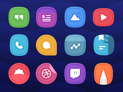 Adora UI Preview android design google icon design icon pack icons product icon