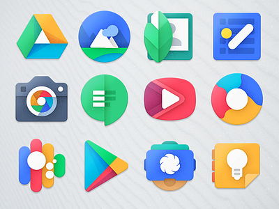 Project Unknown - Google Icons android design google icon icons illustrator packs vectors