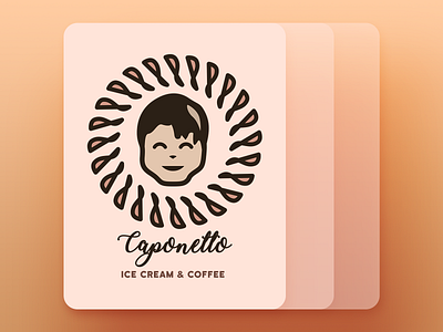 Coffee shop logo "Caponetto"