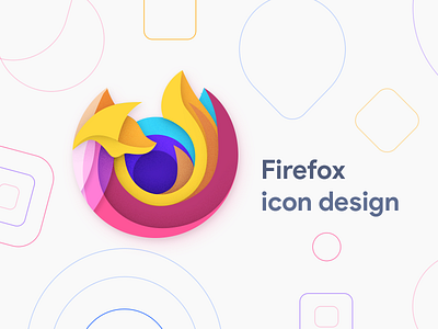 Firefox Icon Concept android app design firefox icon icon pack logo moxy