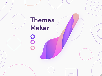 Themes Maker logo android concept design design app design art icon ilustration ios logo logodesign logotype product icons themes
