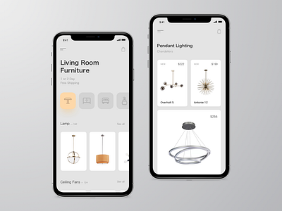 Furniture. App concept