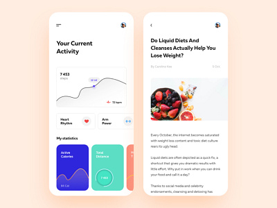 Weight Loss App Concept activity activity tracker app clean concept dashboard design fitness app grid health interface ios loss weight minimal mobile recipe sport tracker weight wellness