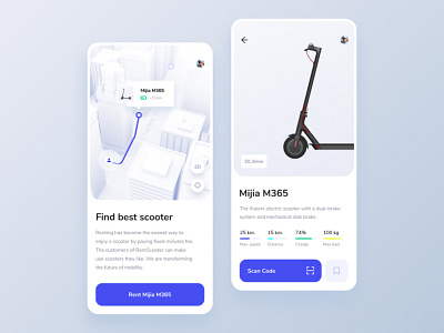 Scooter Rent App – Concept