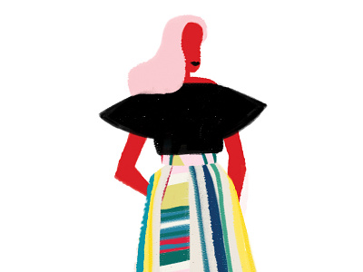 WHIT NY bold color fashion fashion illustration illustration illustrator sketch