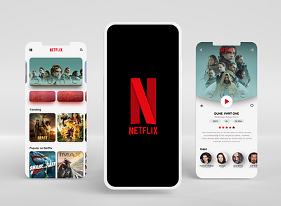 Netflix Mobile App app design linkedin design mobile app netflix app ui ux