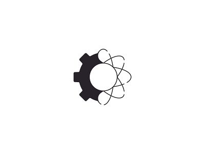 Atomic Logo atom atomic central lab logo nuclear science vector wheel