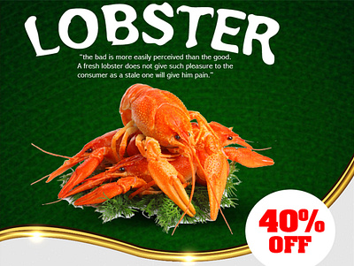 Lobster Social media design design graphic design social media design