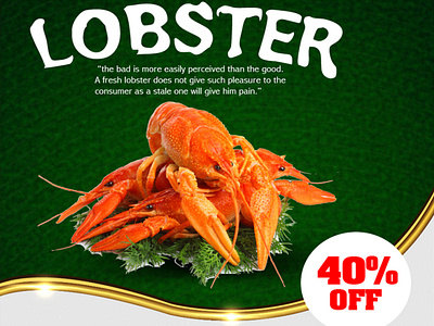 Lobster Social media design