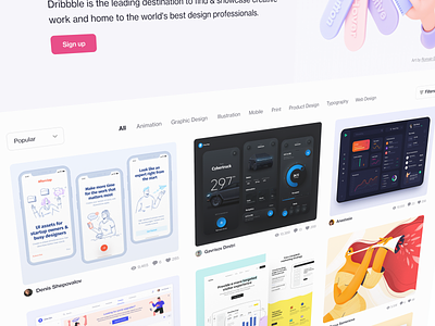 Welcome to Dribbble