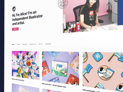 Profiles to express yourself design dribbble illustration profile teaser ui ux website