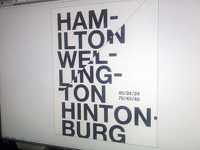 Hamilton/Wellington/Hintonburg hintonburg ottawa poster type typography
