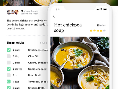 Recipe App 🍲 app branding food ios iphone iphone x recipe typography ui ux