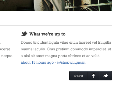 Wingman Footer (WIP) black dark facebook footer grey share social twitter wip