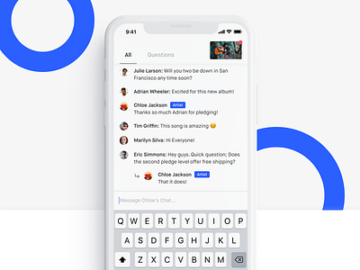 Live Chat w/ Video app chat design ios iphone x live ui ux video