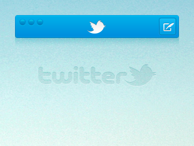 Twitter blue gradient ios mac tweet twitter