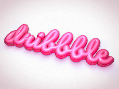 Joining Dribbble! 🏀 3d balloon c4d cinema 4d design designer dribbble dribz joining pink team text typography