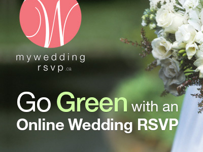 MyWedding RSVP Ad ad flowers green logo pink rsvp wedding