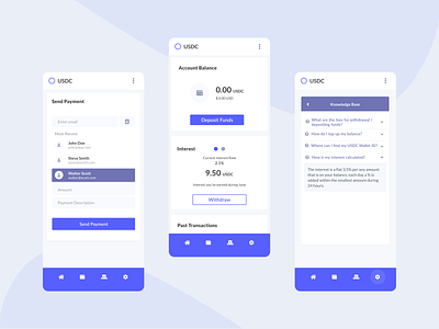 Fintech Material App UI/UX Design