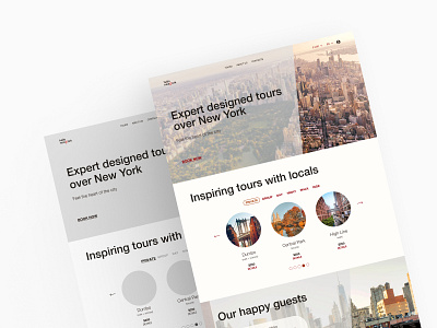 New York city tours - web-site concept & prototype concept design new york prototype ui ui design web site