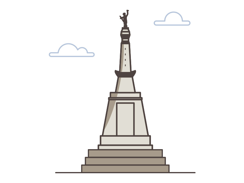 Indiana War Memorial by Kailee Koehler on Dribbble