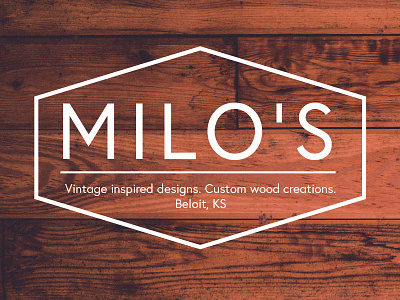 Milo's Branding logo wood