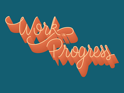 Work In Progress 02 adobe illustrator hand lettering vector work in progress