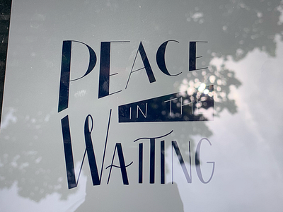 Peace hand lettering ipad peace peace in the waiting procreate