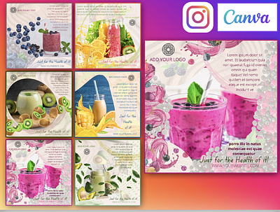 Instagram Post CANVA Templates branding canva templates cards colourful design drawing graphic design illustration instagram instagram template post template