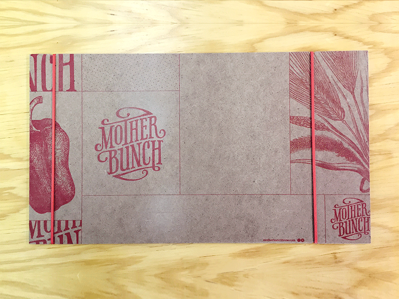 Mother Bunch Menu Board brewery masonite menu menu board reusable