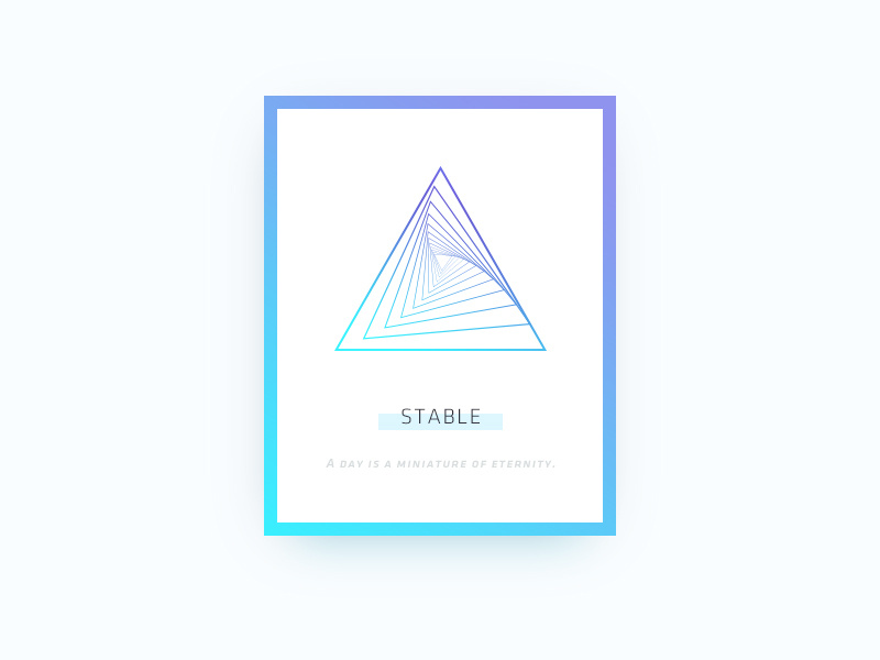 UI-Every day a word motto transform distortion graphics ai