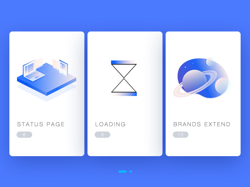 Icon-Brand graphics illustration vector brands extend loading status page